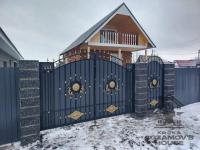 Ворота с декоративными элементами "Медальоны"